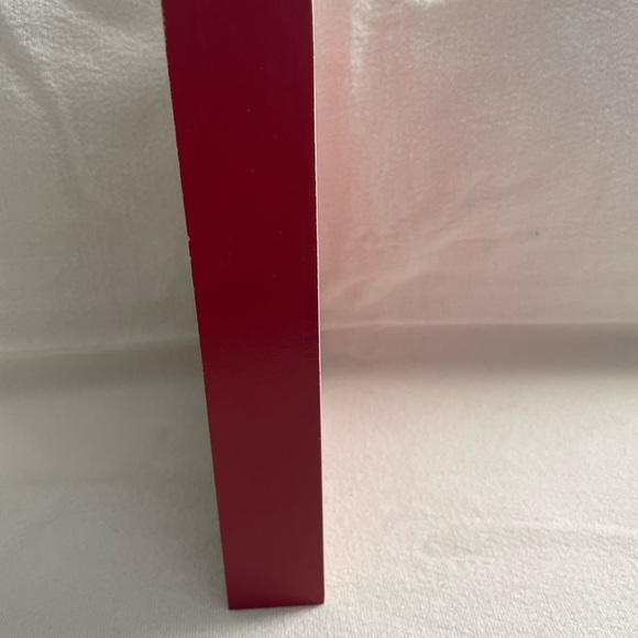 NWT Ashland Festive Holiday Sign with Holly - Red and Pink - Picture 3 of 7